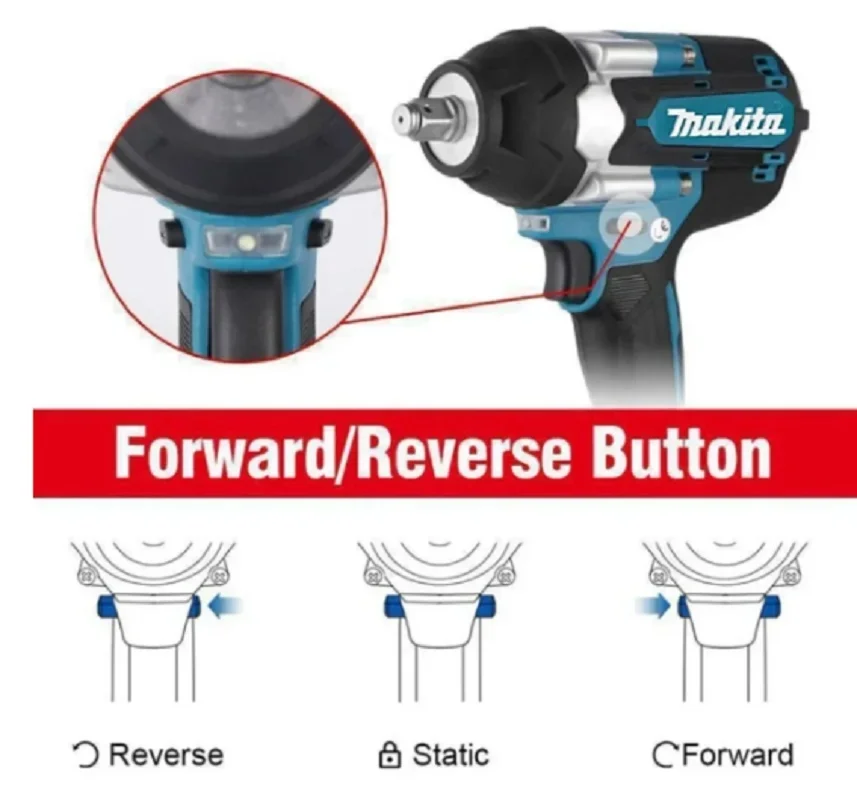 Makita DTW700 18V Brushless Electric Wrench Cordless Drill Screwdriver Free Delivery Large Torque Power Tools Torque Wrench