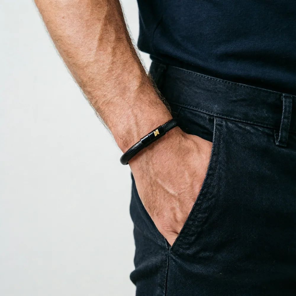 Premium Cowhide Rope Bracelet Men Detachable 2 Sizes Options Grade A Bangles Braslet Charm Business Homme Perfect Gift Jewelry