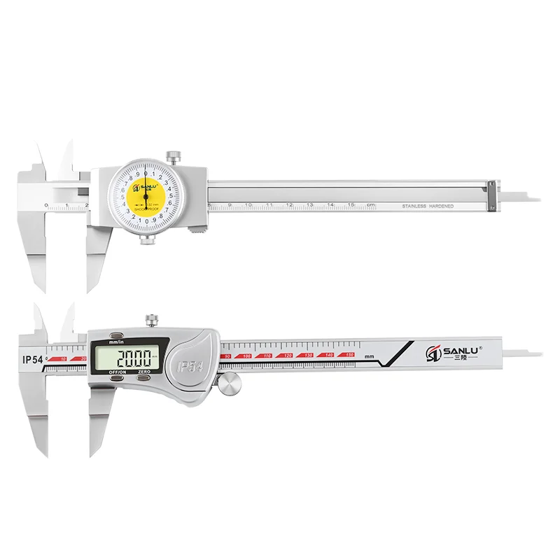 Thin blade jaws digital vernier caliper dial narrow groove outside diameter round 1mm thin sheet flake slice wafer special claws