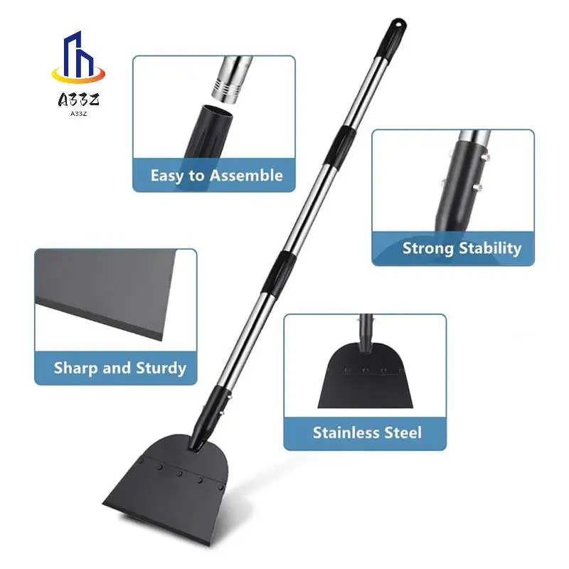

A33Z-Snow Shovel, Driveway Ice Scraper Tool, Floor Scraper For Cleaning Weeds Tools, Suitable For Roads Outdoor Garden