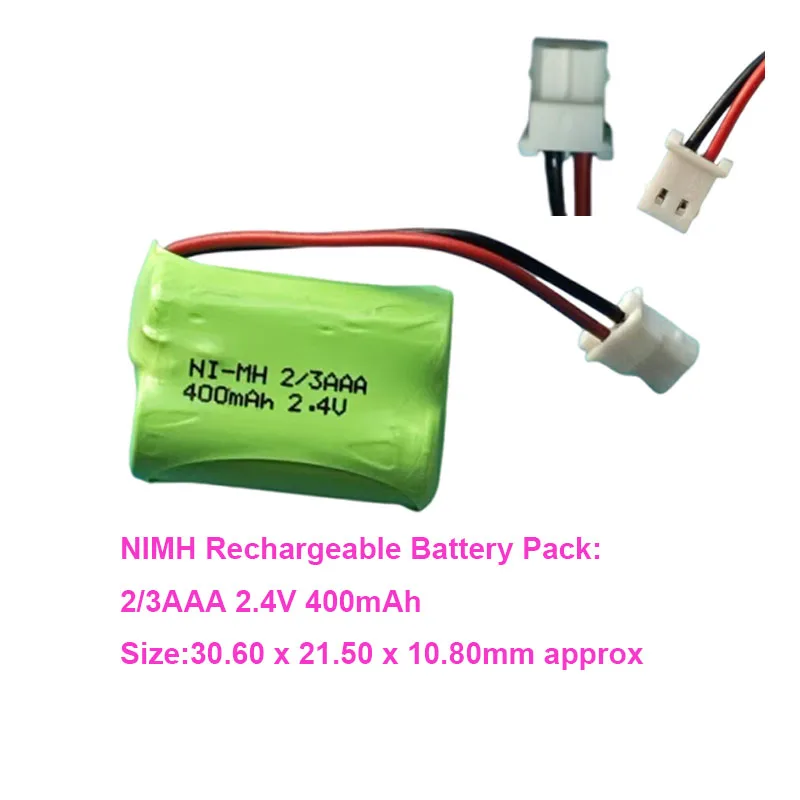 Batteria Ni-MH 2.4V 2/3AAA 400mah per VTech VT2032 VT2032RD VT2032WT BY1149 Telefono cordless VT2032CL
