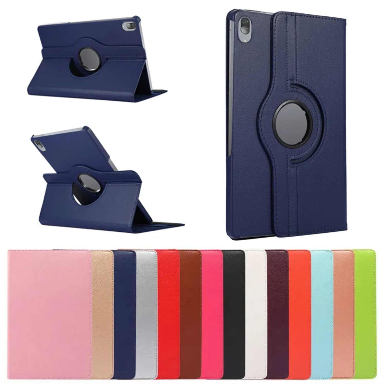 Enhance Your Tablet Experience with Maximum Protection - High-Quality Stylish Premium Rotating PU Leather Stand Flip Cover Case