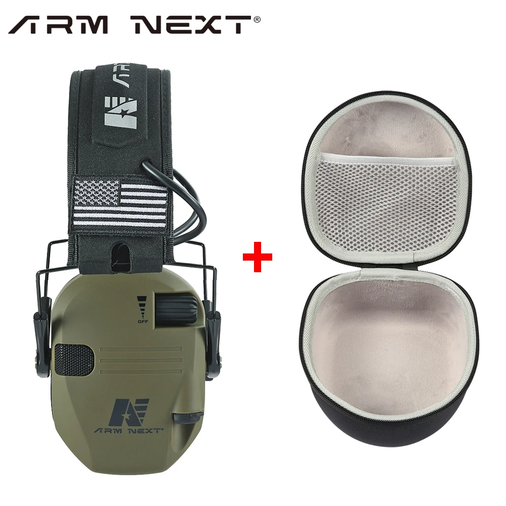 

Shooting Hearing Protection Safety Ear Muffs Electronic Earmuff with Sound Amplification Noise Reduction Ear Defenders ARM NEXT