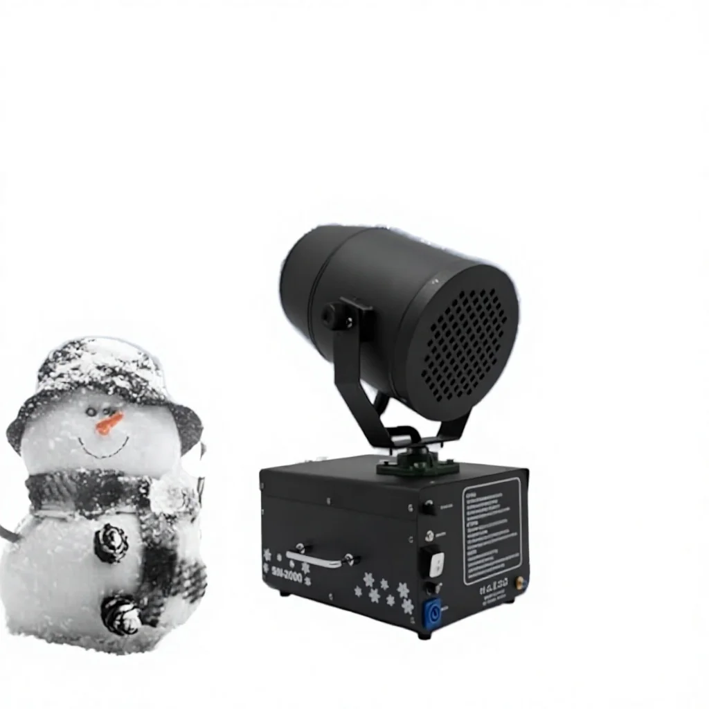 Topflashstar 2000W Moving Head Snow Machine Remote Control Metal Body AC 110-240V For Wedding Christmas Stage Party