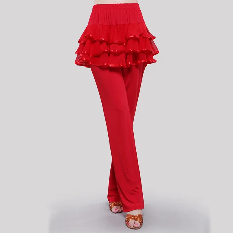 New Square Dance Costumes Women Dance Skirt Pants Women Ballroom Dancing Pants Practice Stage Performance Costume Pants Mom
