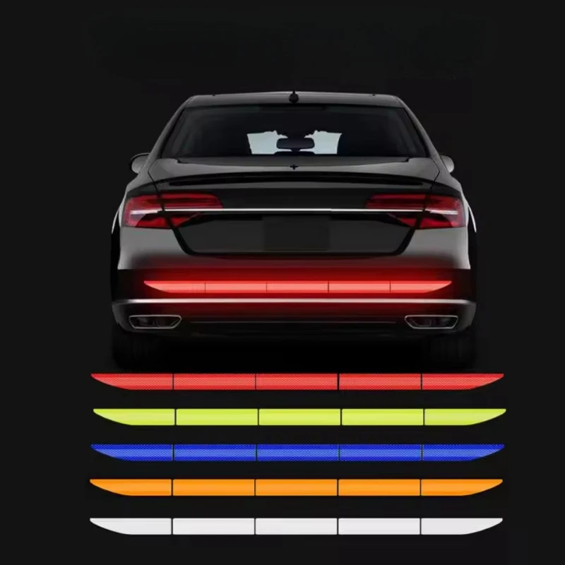 

Car Trunk Reflector Sticker Warning Safety Tape Reflex Exterior Warning Strip Protect Car Body Reflective Tape Car Stickers