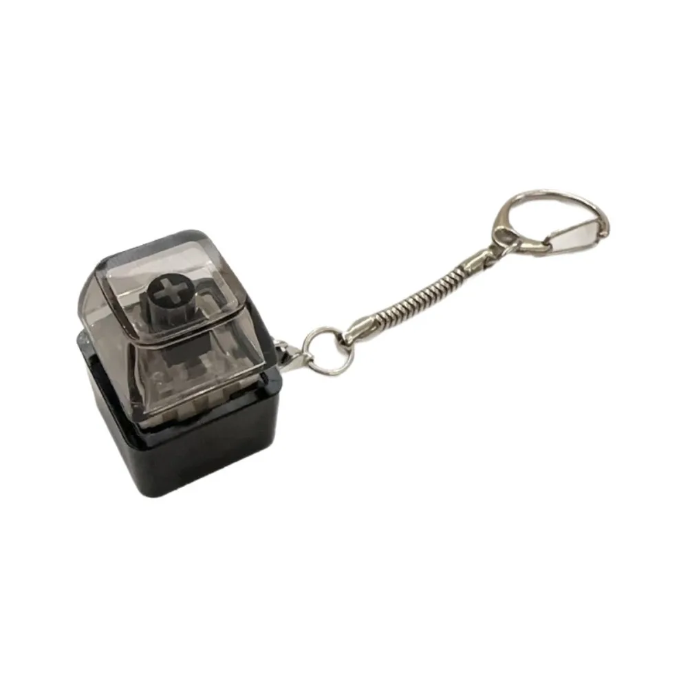 Entspannende DIY-Tastatur, Fidget-Schlüsselanhänger, Tasten, Tastenkappe, Clicker-Spielzeug mit Lichtabbau, Stress, Finger-Tastaturkappen