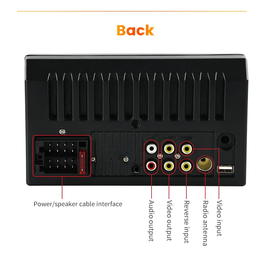 MEKEDE 2 Din Autoradio Universal Autoradio Multimedia MP5 Player 2DIN Carplay Android Auto Stereo USB 7 zoll Touchscreen audio – Detail 9