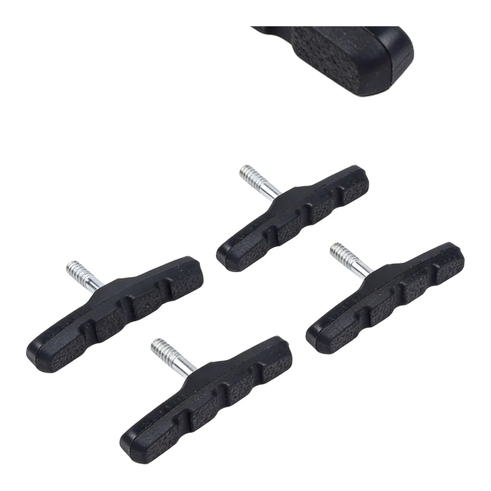 2 Pair Brake Shoes Black Blackrubble Cantilever MTB Outdoor Road Cycles Bikes BRAKE PADS 55mm Thread Post Blocks Shoes Accessory
