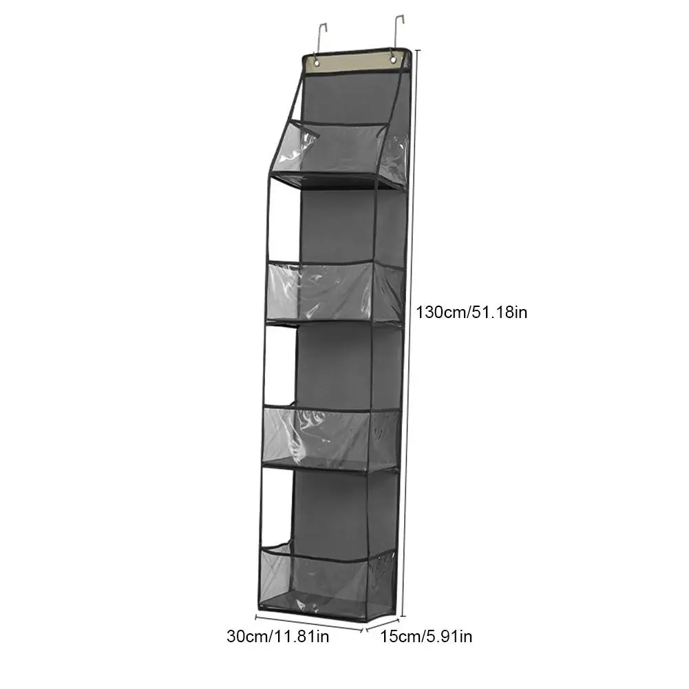 Storage Hanging Bag Behind the Door for Storing Cosmetics Clothes Hats Shoes  Bedroom Dorm Storage Hanger Rack Doll Organizer view 6