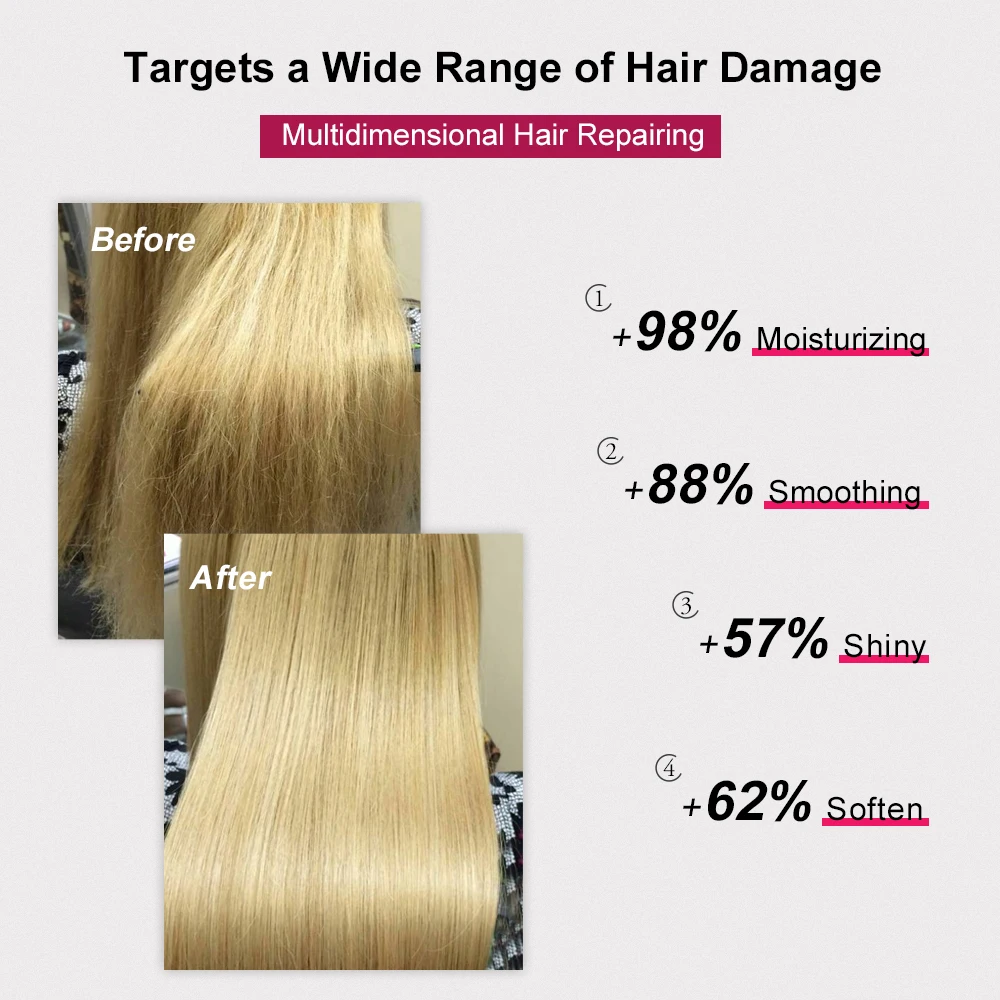PURC Nourishing Argan Oil + Coconut Oil Hair Mask Smoothing Strengthen Repair Damaged Hair Shine Soft Hair Treatment Hair Care - Image 6