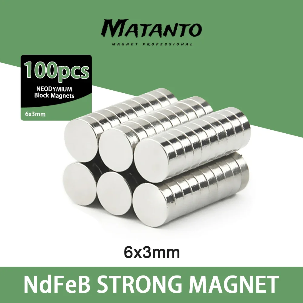 20/50/100/200/300/500pcs 6x3mm Mini Small circular Magnets  Fridge N35 Neodymium Magnet Dia  Permanent NdFeB Magnets 6*3mm