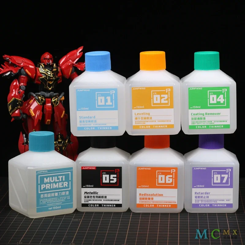 Paint Thinner Pen Wash Solution Model Paint CT01-CT05 Pen Wash Solution Metallic Color Paint Removal Remover 500ML