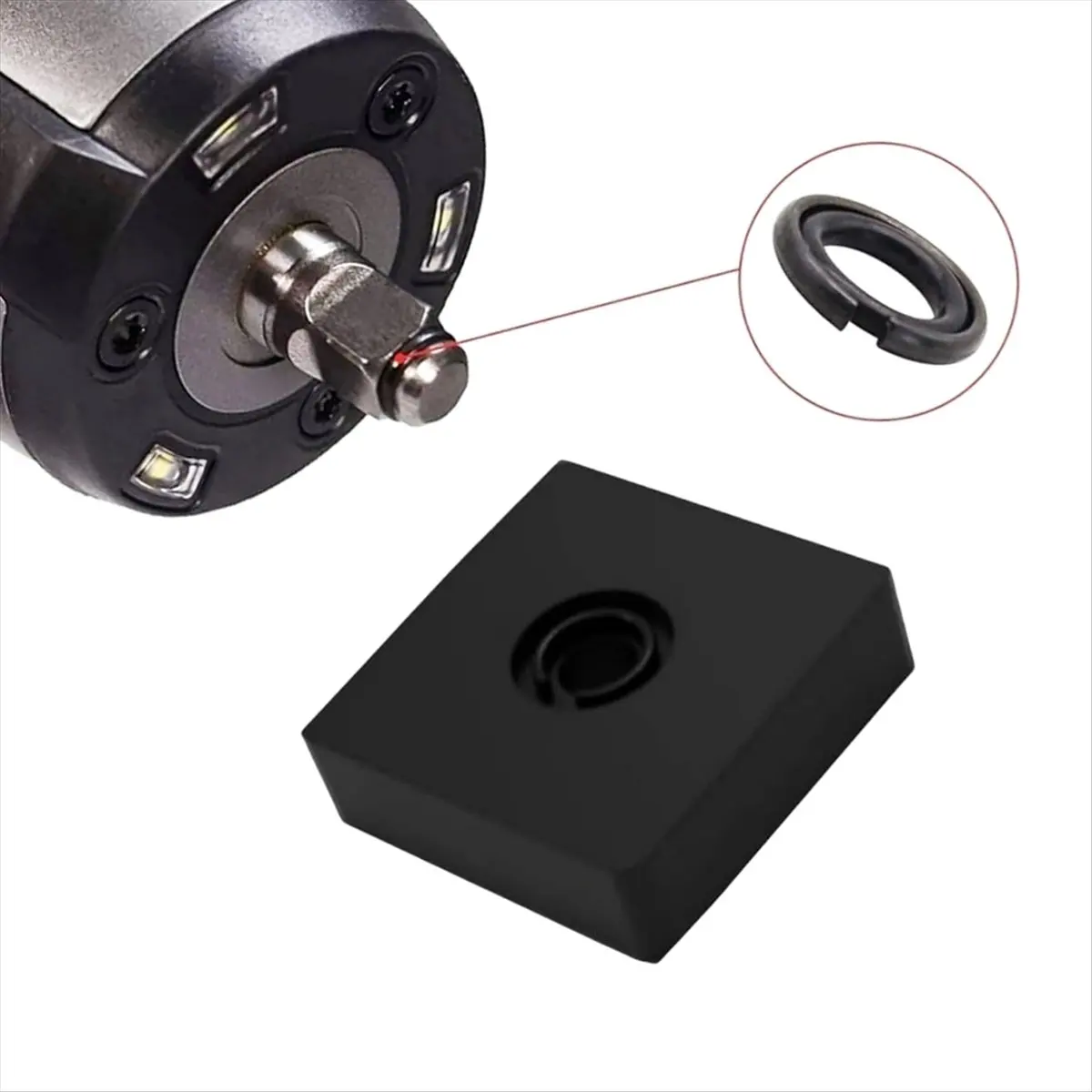 3/8 Inch Square Drive Socket Retainer Rings Clip with O-Ring Square Drive Socket Retaining Ring plastic