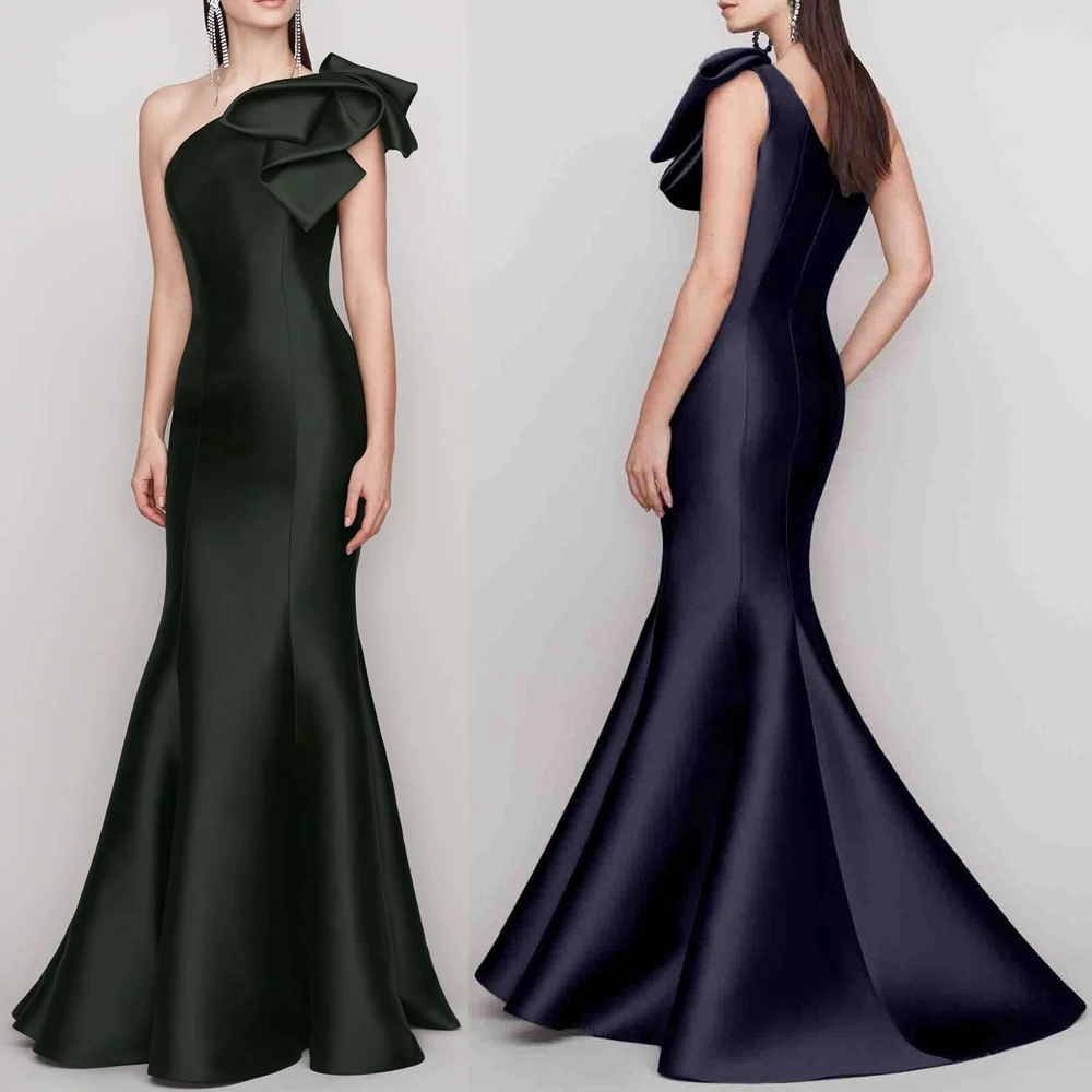 

Сексуальное элегантное платье на одно плечо по индивидуальному заказу, вечерние платья трапециевидной формы, официальное изысканное платье высокого качества для выпускного вечера, женские платья