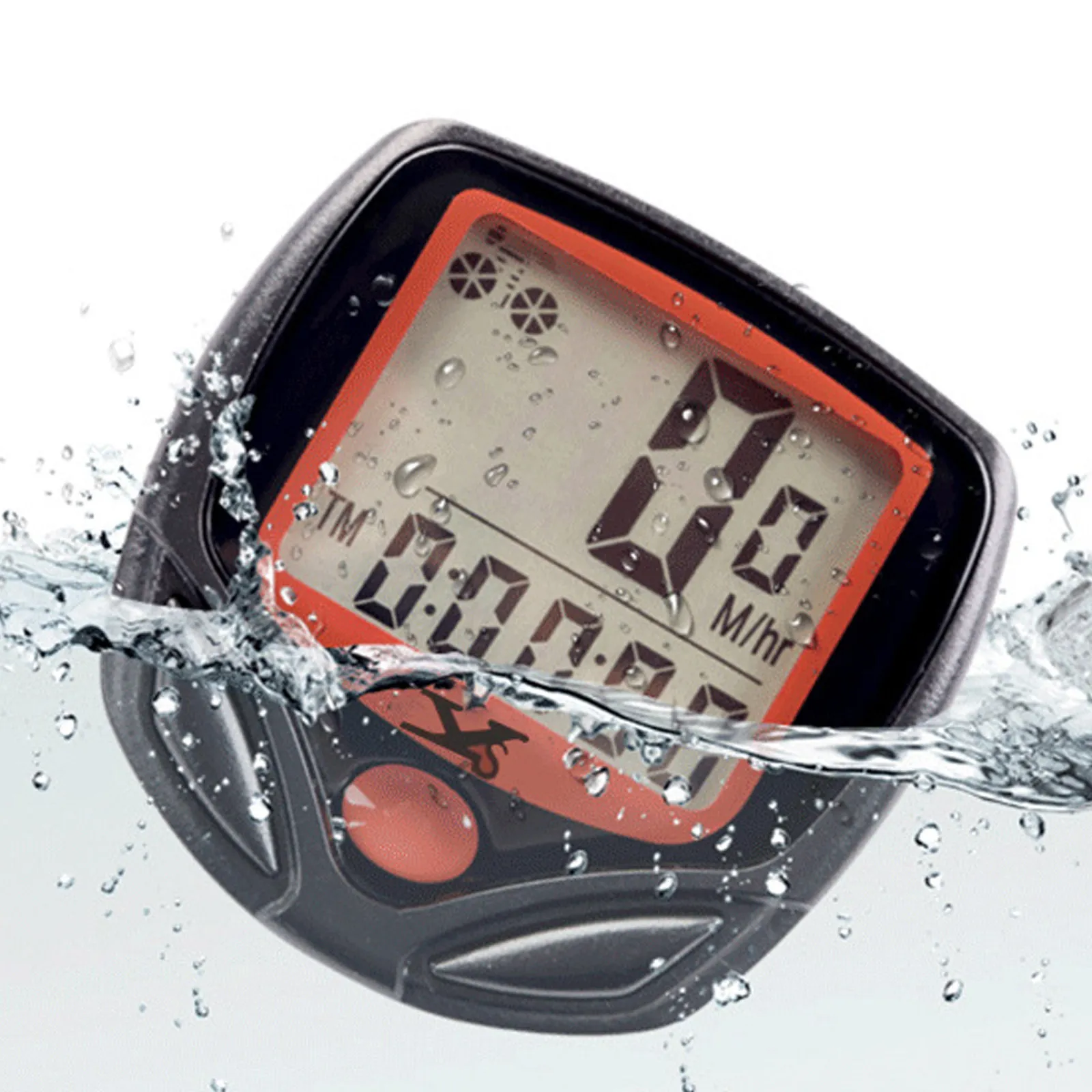 

1Set Pulse Speedometer Waterproof Plastic Speedometer for Bike Secure Easy-Install Cycle Computer for Road Mountain Electric