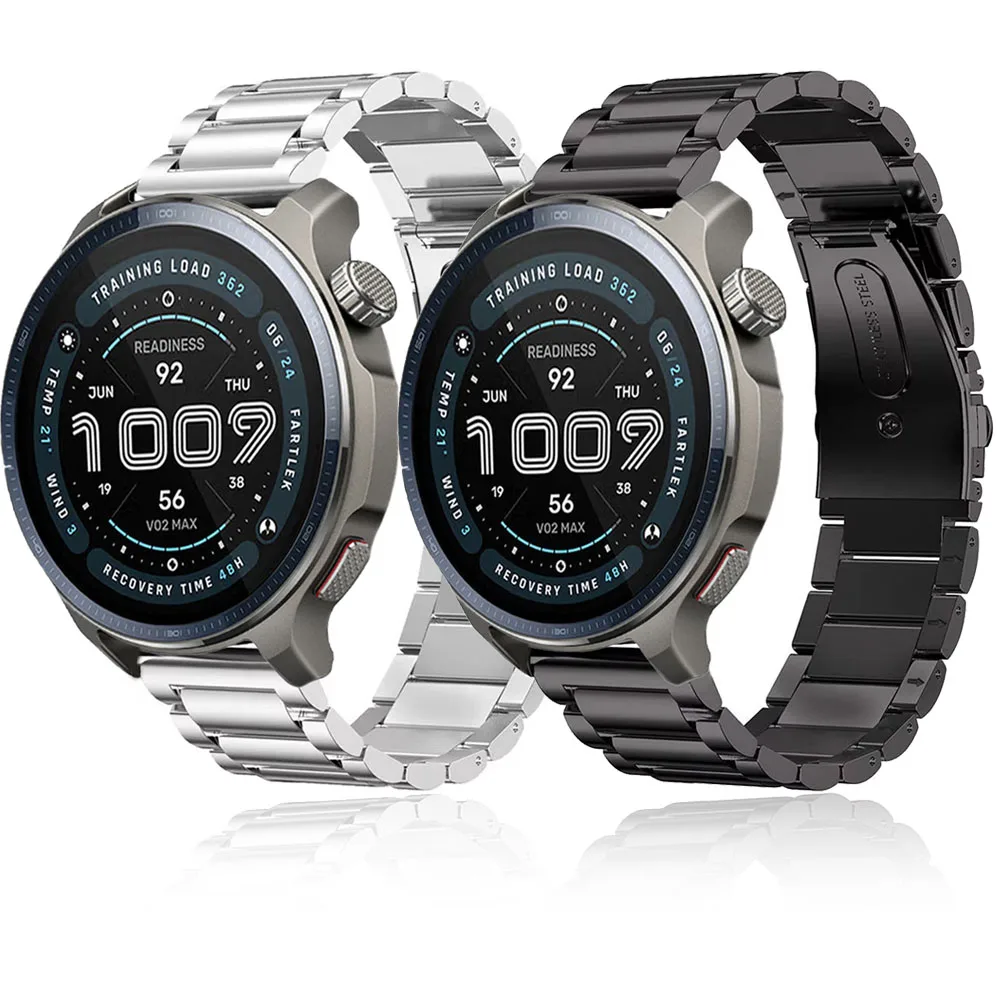 Cinturino in metallo 22mm 20mm per Amazfit Balance 2 Samsung Galaxy watch 7 6 5 Cinturino in acciaio inossidabile per Huawei watch 5 4 GT5/4 46mm