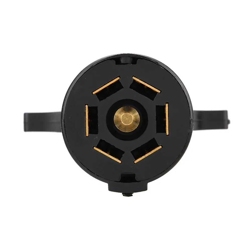 

Сменный 7-контактный круглый штекер для фаркопа прицепа, 12 В, американская буксировочная вилка, адаптер для буксировочной вилки, разъем для прицепа, прицепа для автофургона