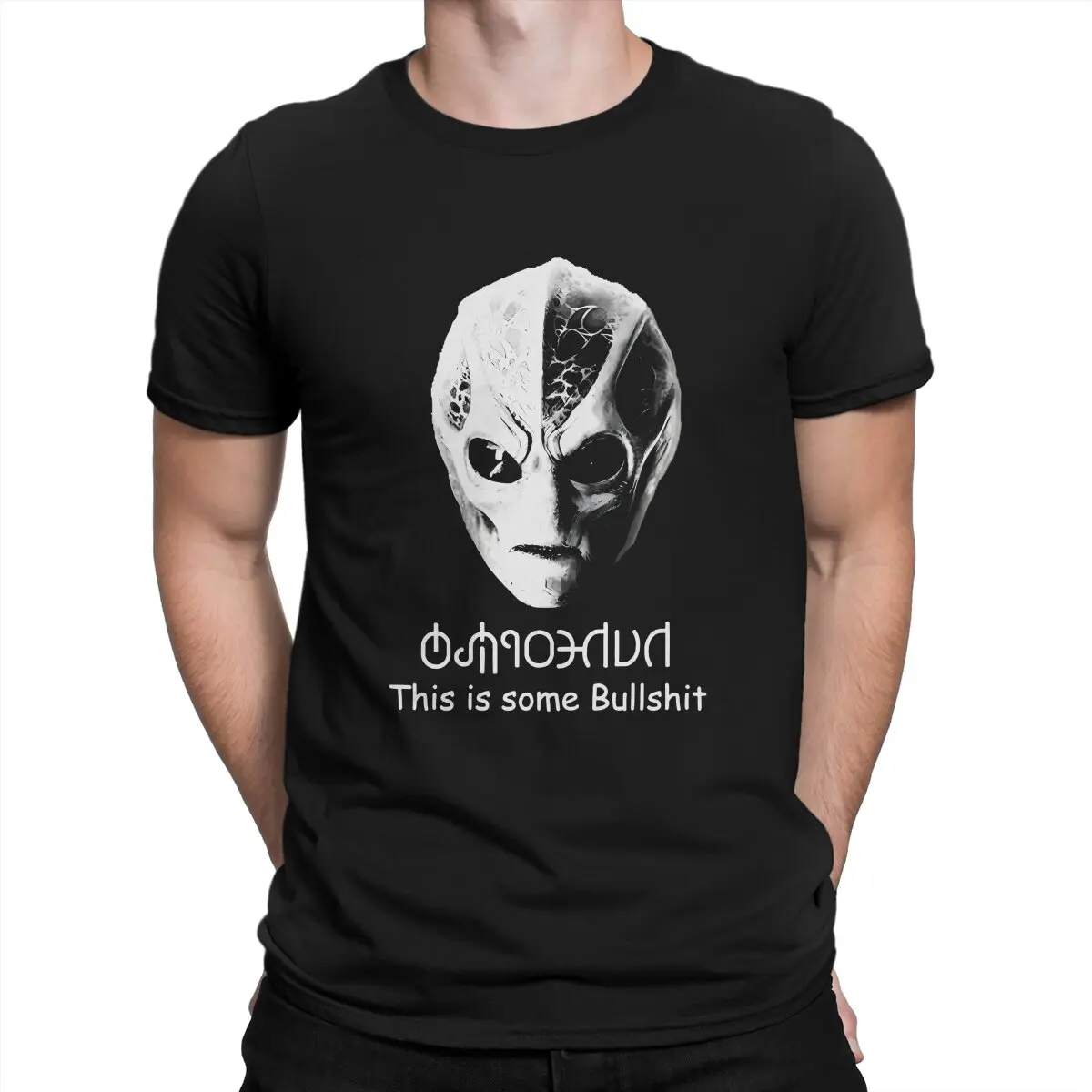 Harry Vanderspeigel Men T Shirt Resident Alien Unique Tee Shirt Short Sleeve Crew Neck T-Shirt Pure Cotton Graphic Printed