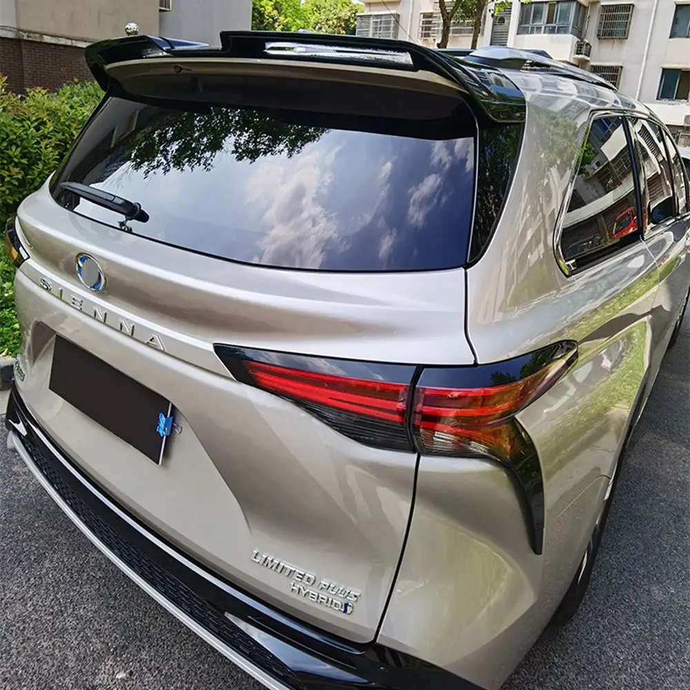 Per Toyota NEW Sienna Spoiler 2020-2022 ABS materiale plastico Primer colore posteriore Boot tronco ala posteriore tetto Spoiler accessori auto