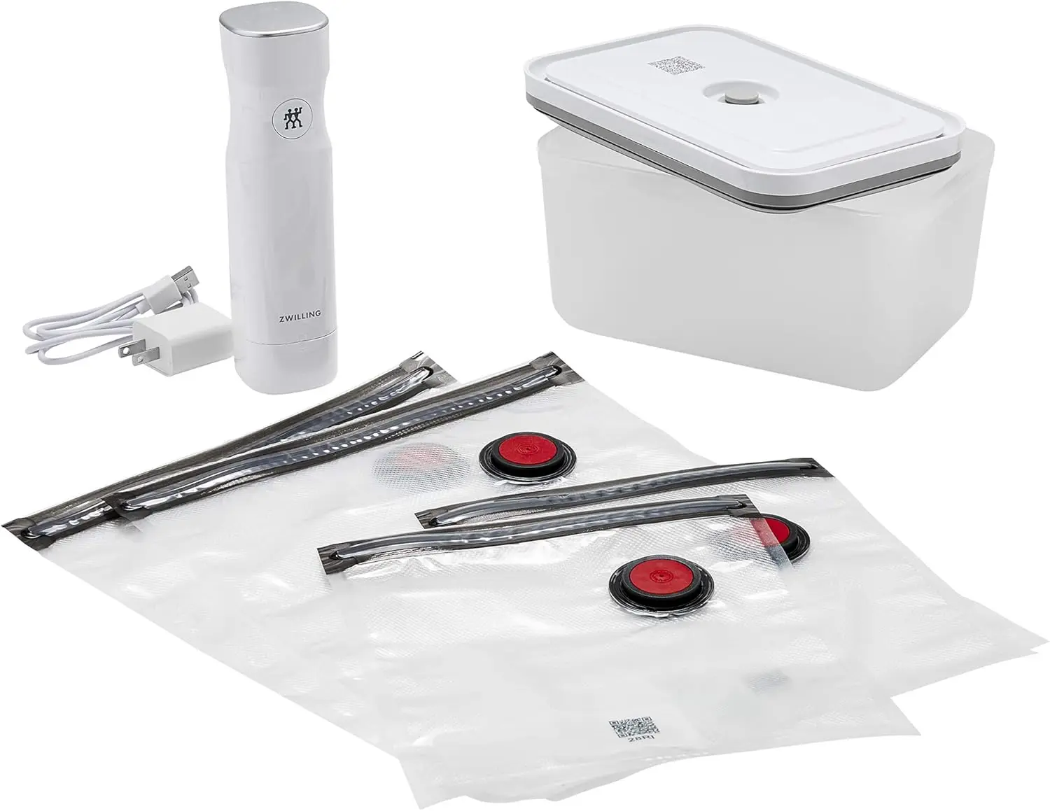 

& Save Vacuum Machine 6-pc Starter Set, Airtight Food Container, Reusable Sous Vide Bags, Meal Prep, BPA Free