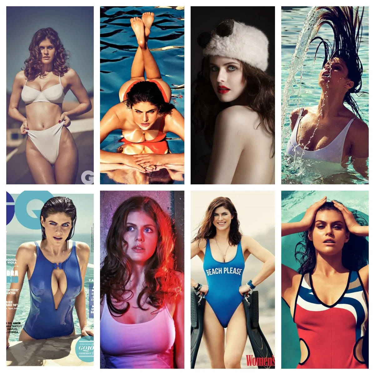 Explore the Allure of Alexandra Daddario: A Review of the Sexy Silk Poster  for Home Decor