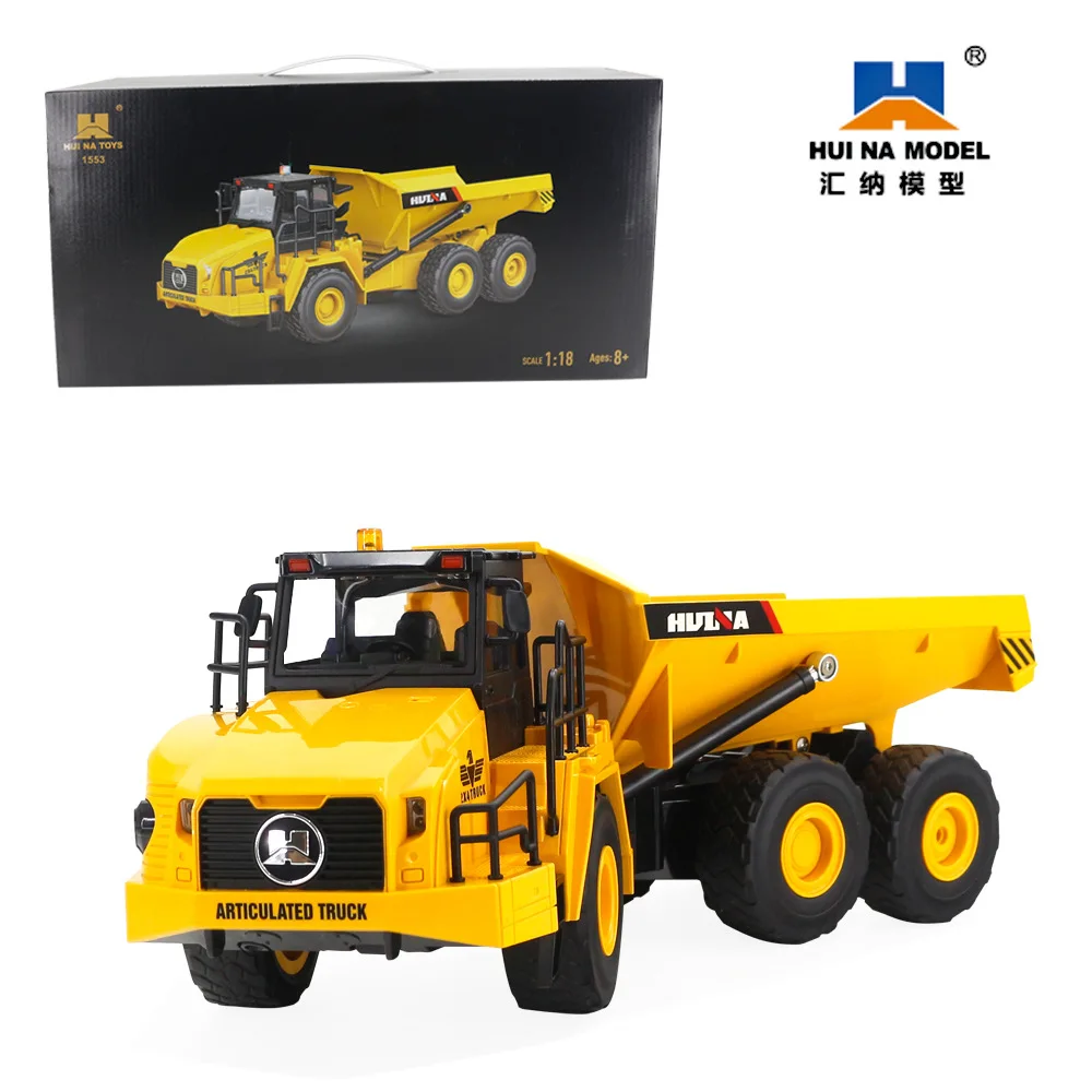 

Cross border Huina 1:16 eleven channel remote control Dump truck electric simulation transport vehicle children's toys