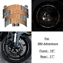 For KTM KTMR2R 390 Adventure Front 19'' Rear 17'' Motorcycle Wheel Rim Accessories Stickers Reflective Hub Stripe Tape Decals