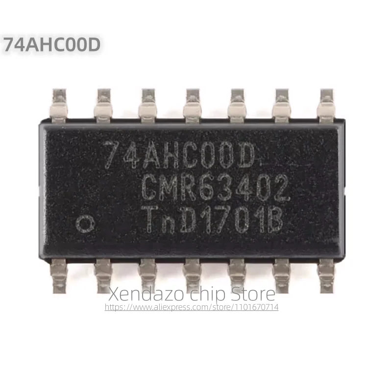 10pcs/lot 74AHC00D SOP-14 package Original genuine Four channel 2-input NAND gate logic chip