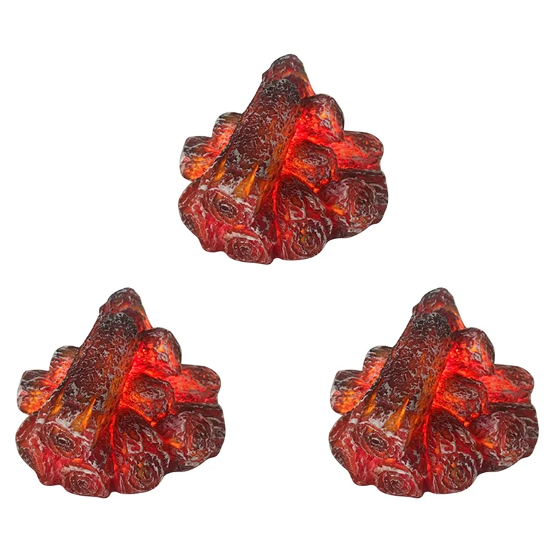 

AA01-3X Светодиодный светильник с искусственным огнем, беспламенный светильник для камина Светодиодный камин с реалистичным бревенчатым пламенем