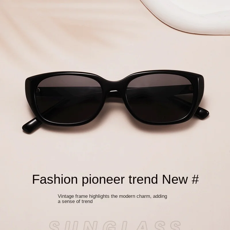 BH-RX1038 Cat Eye Sunglasses High-Grade Square Small Frame Trend Street Snap Sun-Proof Sunglasses