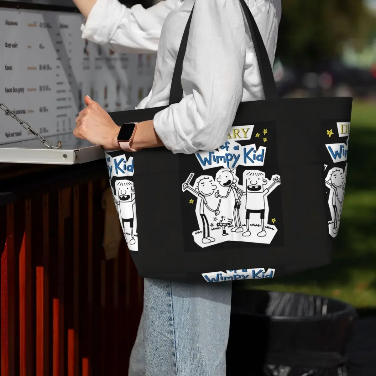 Diary Of A Wimpy Kid Group Beach Tote Bag Sport Gym Yoga Duffle Large Tote Bag Women Travel Bag Fitness bag