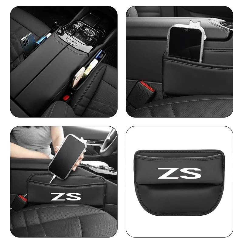 Multifunction Car Seat Gap Organizer Storage Box Pocket Universal For MG ZS HS MG3 MG5 MG6 MG7 Car Accessories