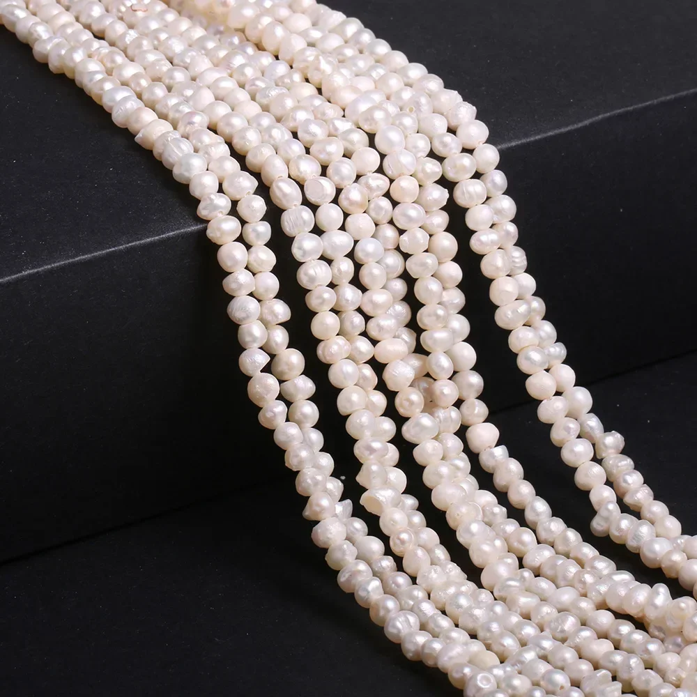 High Quality Natural Freshwater Pearl Beads Potato-shaped Punch Loose Beads for Make Jewelry DIY Bracelet Necklace Accessories image 2