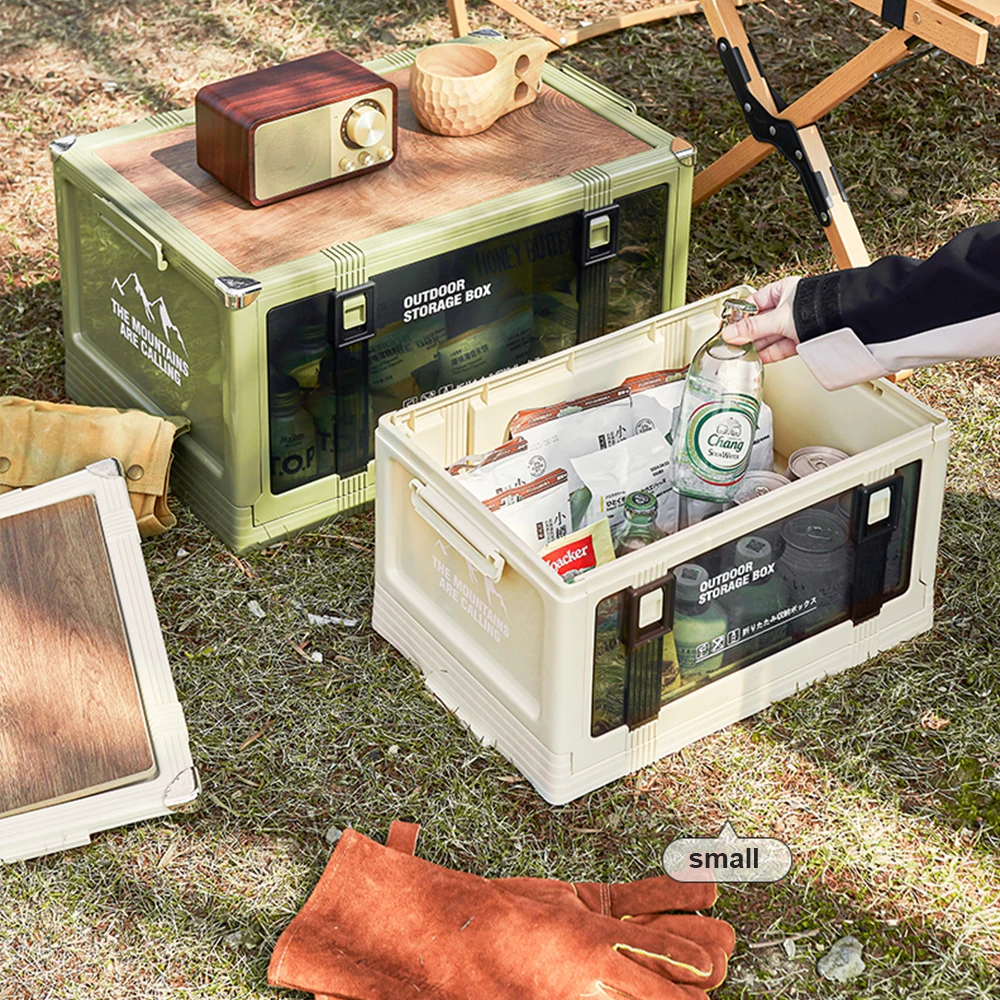 

Collapsible Storage Bins With Lids Stackable Utility Crates Handles Large Folding Containers Organizing Tools Books Food Drinks
