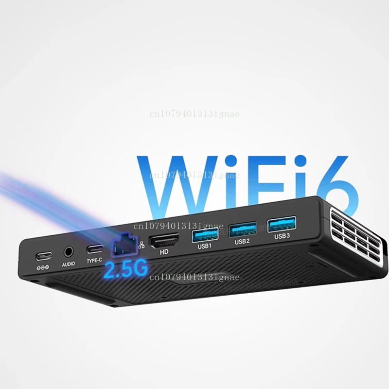 الجيل الثاني عشر N200 كمبيوتر صغير مضيف Win11 مكتب المنزل 16G/32G LPDDR5 4800MHz لعبة 4K كمبيوتر صغير محمول