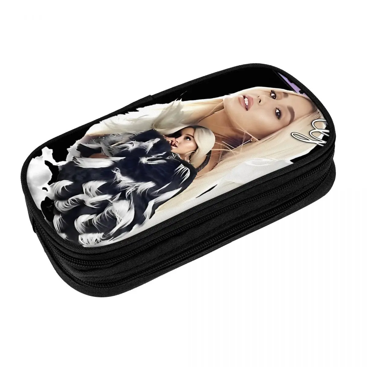 Vintage Pop Music R&B Pencil Case Cute Arianas Grandes Pen Bag Kids Big Capacity School Supplies Cosmetic Pencilcases