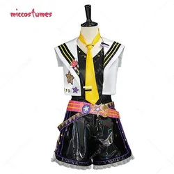 Miccostumes Women's Anime Len Cosplay Costume Dress and Coat with Belt and Hair Clip