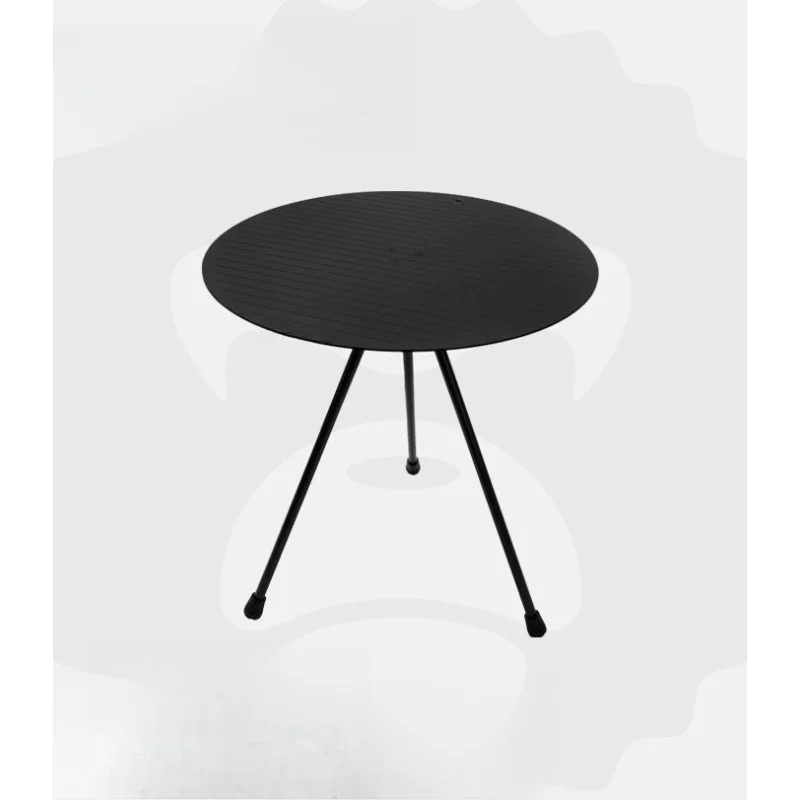 

Outdoor camping aluminum alloy small round table portable load-bearing stable removable