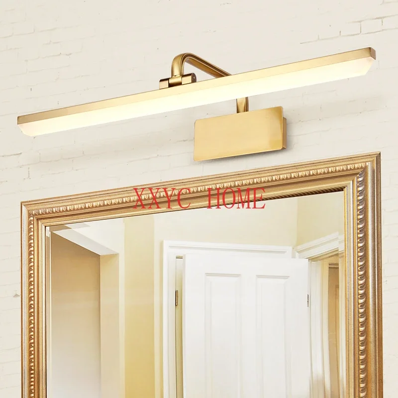 Vintage Led Mirror Front Lamp Retro Bathroom Dresser Mirror Vanity Lights Cabinet Lamp Waterproof Makeup Bath Room Mirror Lamp