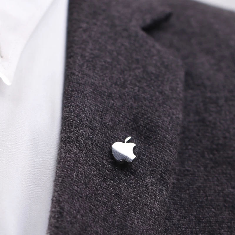 Fashion accessories Apple logo small collar pin suit brooch clothing Fashion all-match badge brooch badge badge