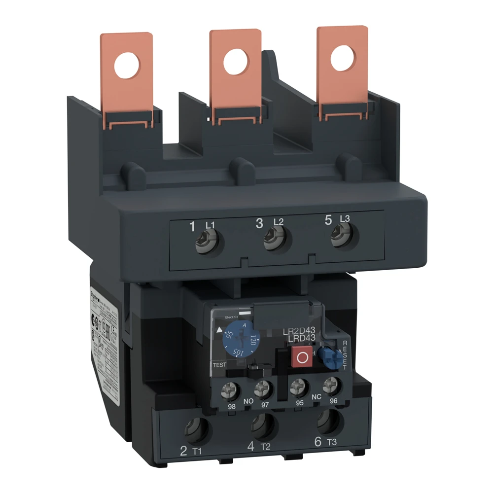 

LRD4367 95-120A 1NO+1NC LR-D4367 Lug clamps Differential Thermal overload relays