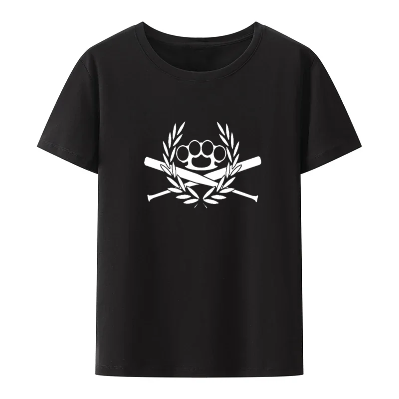 Skinhead 69 Laurel Leaf Short Sleeve Breathable Summer Creative Roupas Masculinas Men's Clothing Printed T-shirt Top Casual Tops