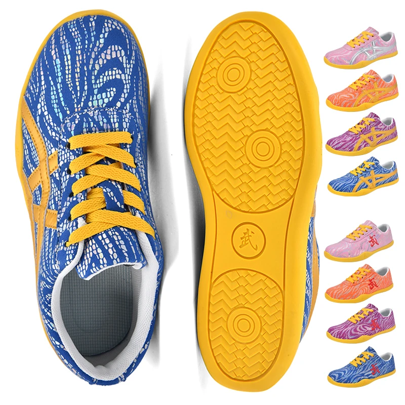 

New Children's martial arts shoes, adult Tai Chi shoes, soft rubber sole men's and women's martial arts training sports shoes