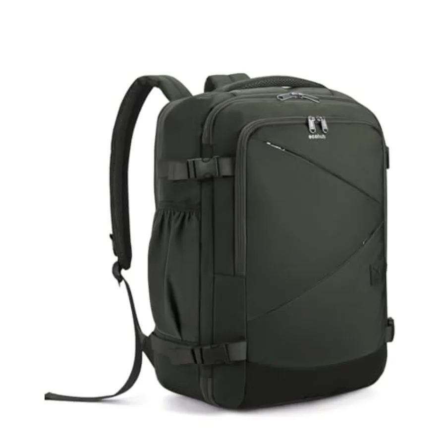 

Рюкзак для путешествий Carry On Travel Backpack, расширяемый, для ручной клади, 18x14x8, водонепроницаемый, для ноутбука, одобрен для авиаперелетов, 12 карманов