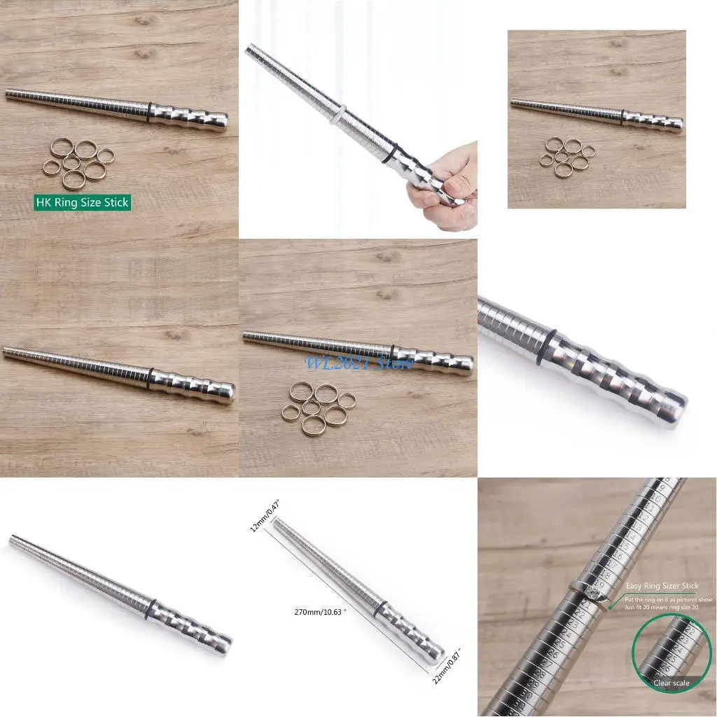 

G5GC Ring Sizer Metal Ring Mandrel Accurate Ring Measurement US Size 1-33