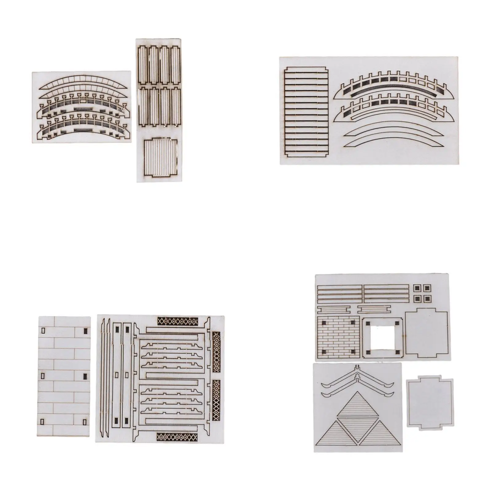 

DIY Building Model Assembly Kit 1/50 Material Pack Fun Micro Landscape Decor