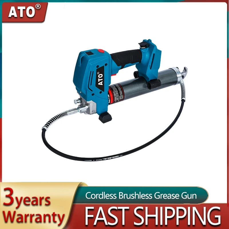 

ATO Electric Grease High Pressure Car Lubricating Oil Refueling Machine Brushless Cordless Grease Gun for Makita 18V Battery