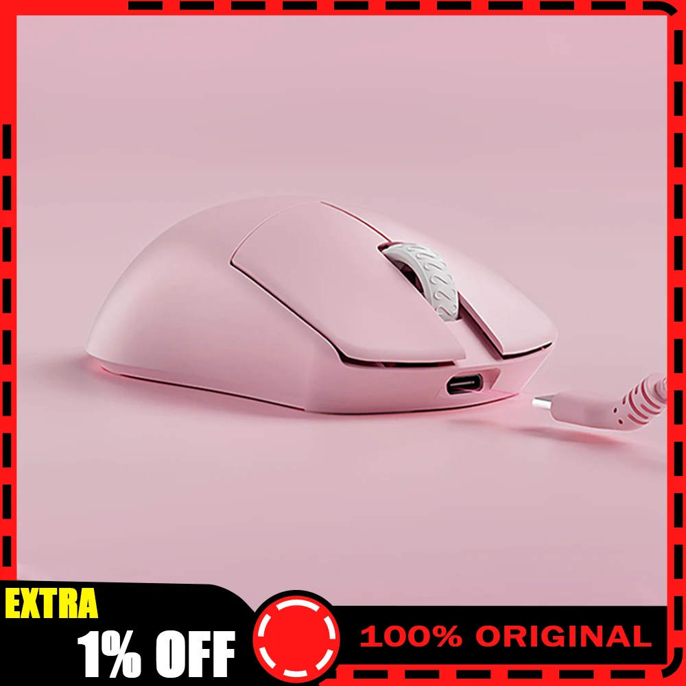 

LAMZU MAYA Pink Wireless Mouse PIXART3950 Sensor 8K FPS Gaming Mouse 45g Lightweight PC Gmaer Accessories Gifts