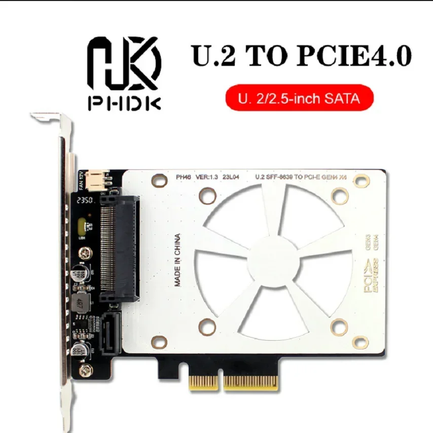 PH46S PCIE 4.0 to U.2 SSD conversion card SFF-8639 Expansion card SATA universal u2 4.0 adapter